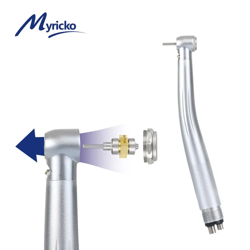 Myriko LED Dental High Speed Handpiece Single/Triple Water Spray rotation Standard Head Push Button Dentist Equipment Tools