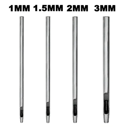 1-6Pcs Leather Round Hole Punch Carbon Steel Hollow Punching Cutting Cutter Tool for Leather Fabric Plastics Gaskets Bags 1-5mm