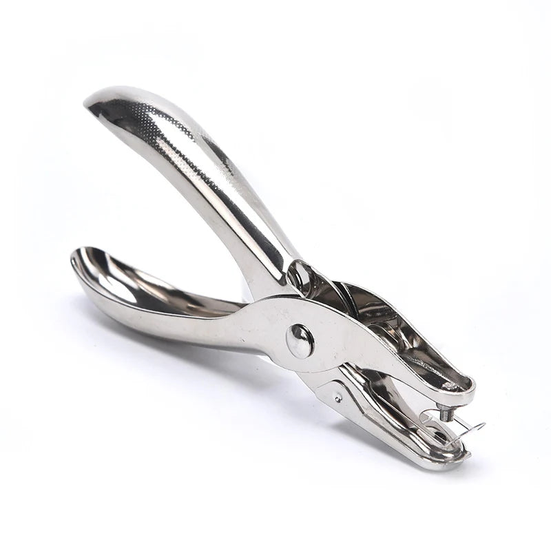 Single Hole Puncher Metal 6mm Round Diameter Punch Pliers Hand Paper Scrapbooking Punches Punching Tool For Home Office Supplies