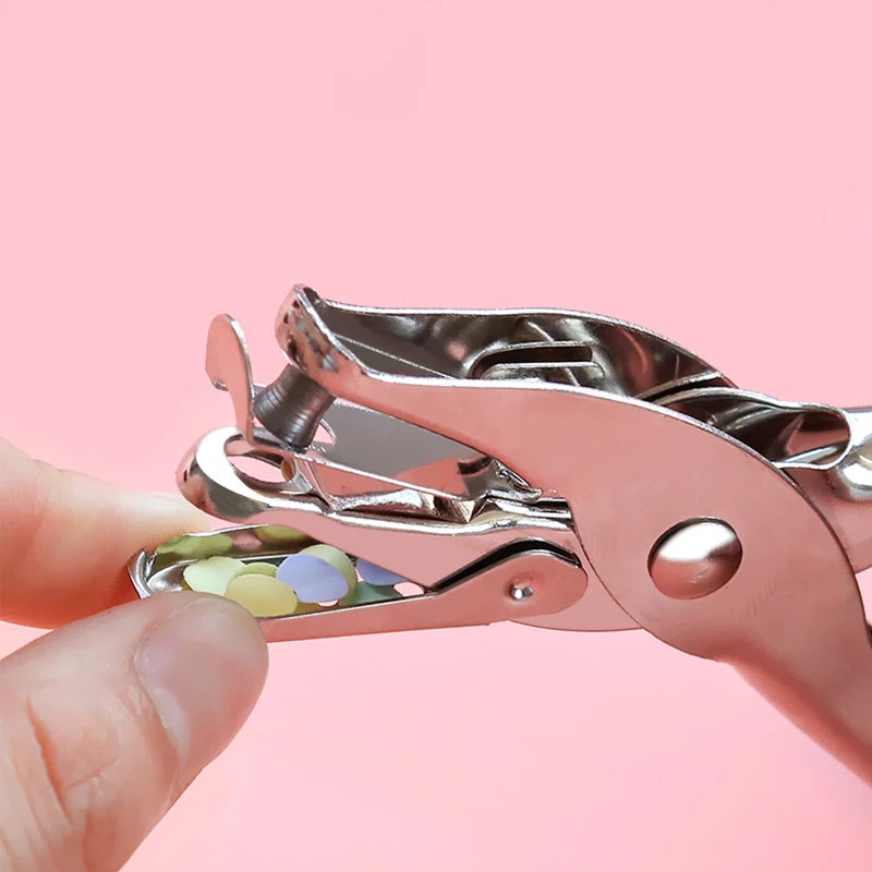 Single Hole Puncher Metal 6mm Round Diameter Punch Pliers Hand Paper Scrapbooking Punches Punching Tool For Home Office Supplies