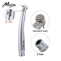 Myriko LED Dental High Speed Handpiece Single/Triple Water Spray rotation Standard Head Push Button Dentist Equipment Tools
