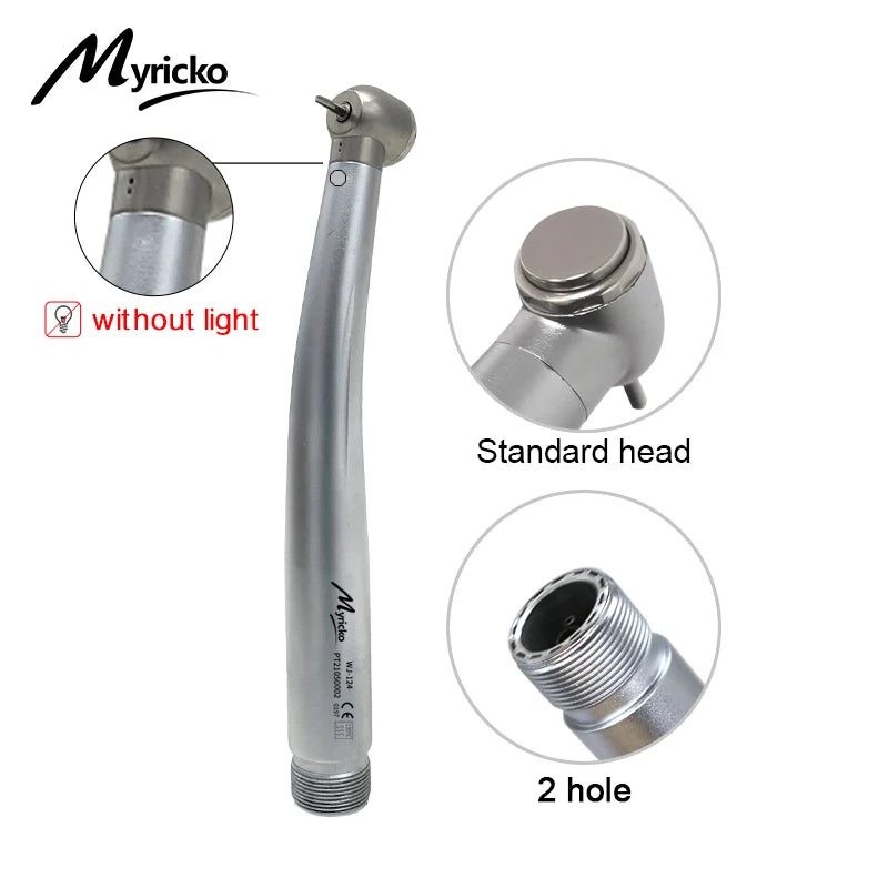 Myriko LED Dental High Speed Handpiece Single/Triple Water Spray rotation Standard Head Push Button Dentist Equipment Tools