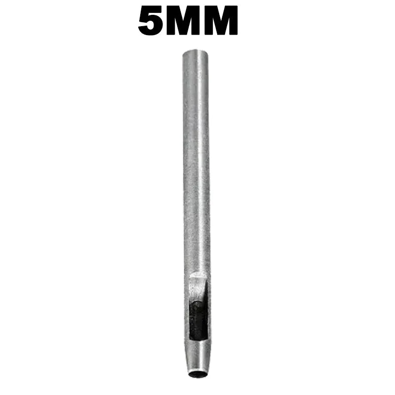 1-6Pcs Leather Round Hole Punch Carbon Steel Hollow Punching Cutting Cutter Tool for Leather Fabric Plastics Gaskets Bags 1-5mm