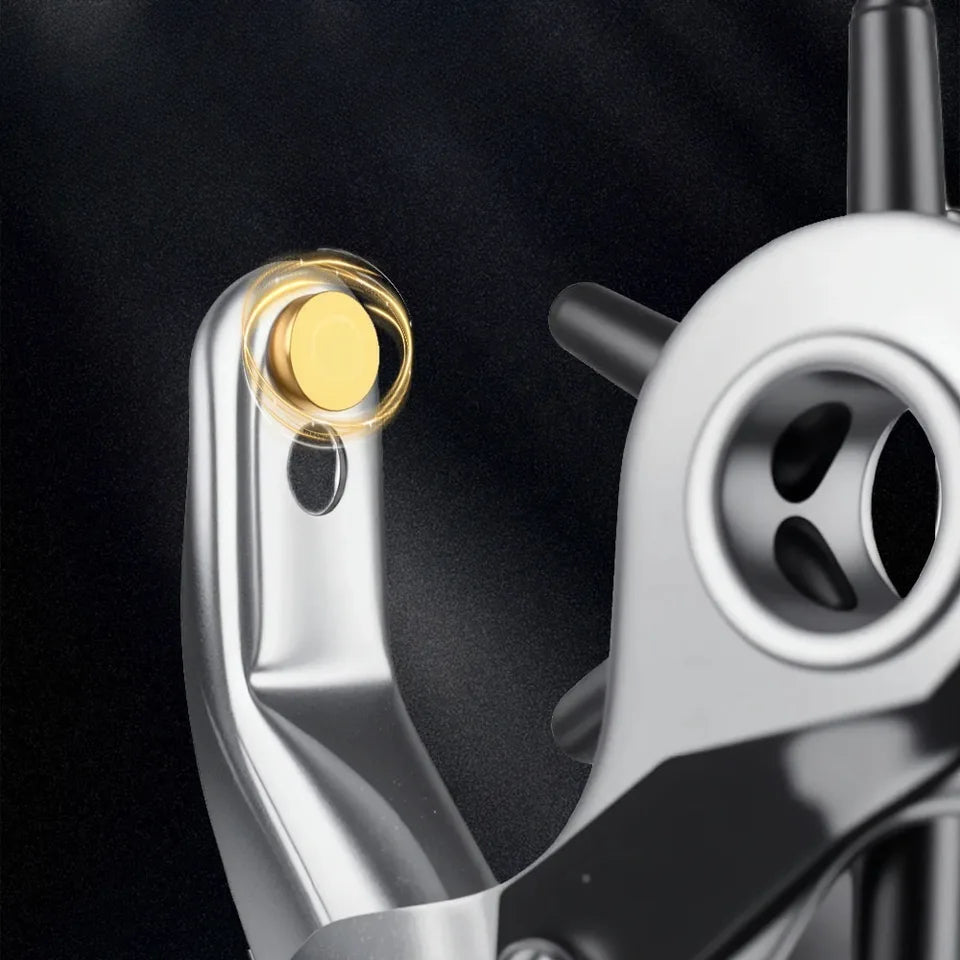 1pc-Belt Punch Pliers Leather Belt Hole Eyelet Puncher Revolve Sewing Machine Bag Tool Watchband Strap Hand Tools