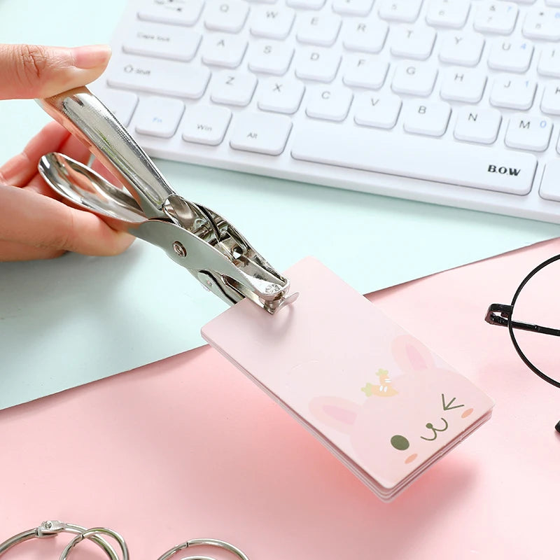 Single Hole Puncher Metal 6mm Round Diameter Punch Pliers Hand Paper Scrapbooking Punches Punching Tool For Home Office Supplies
