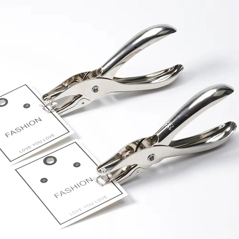 Single Hole Puncher Metal 6mm Round Diameter Punch Pliers Hand Paper Scrapbooking Punches Punching Tool For Home Office Supplies